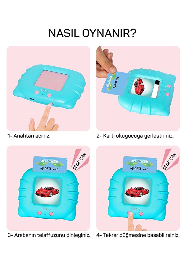 Kidora Talky™ - Dijital İngilizce Kartları