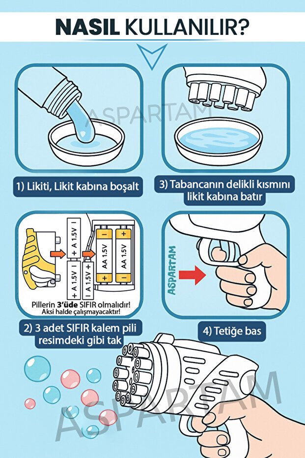Kidora Bubble Blaster - Köpük Tabancası
