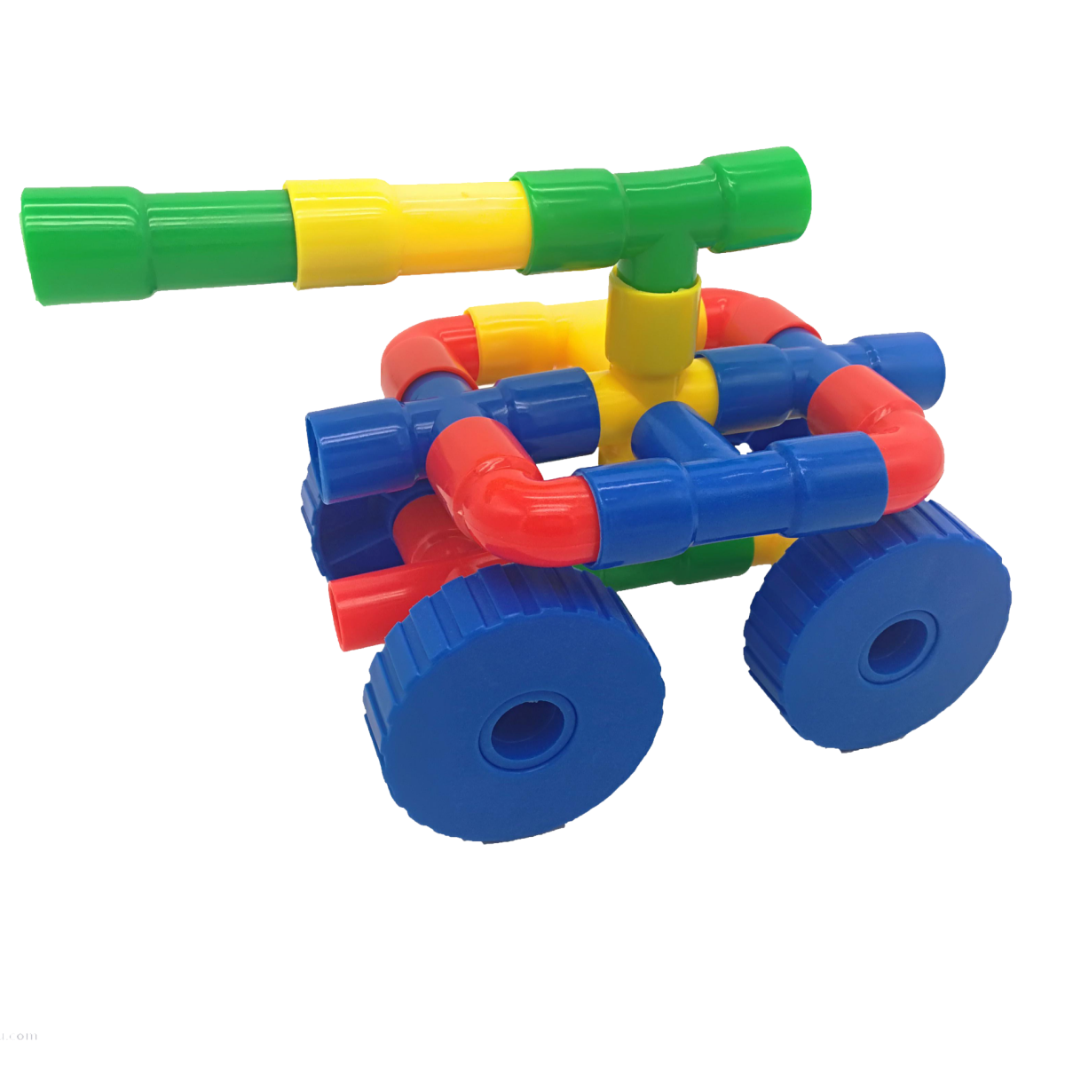 Kidora® Tekerlekli Boru Lego – 72 Parça | Yerli ve Milli Yapı Seti